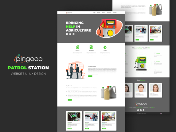 Web UI UX Design For Petrol Pump